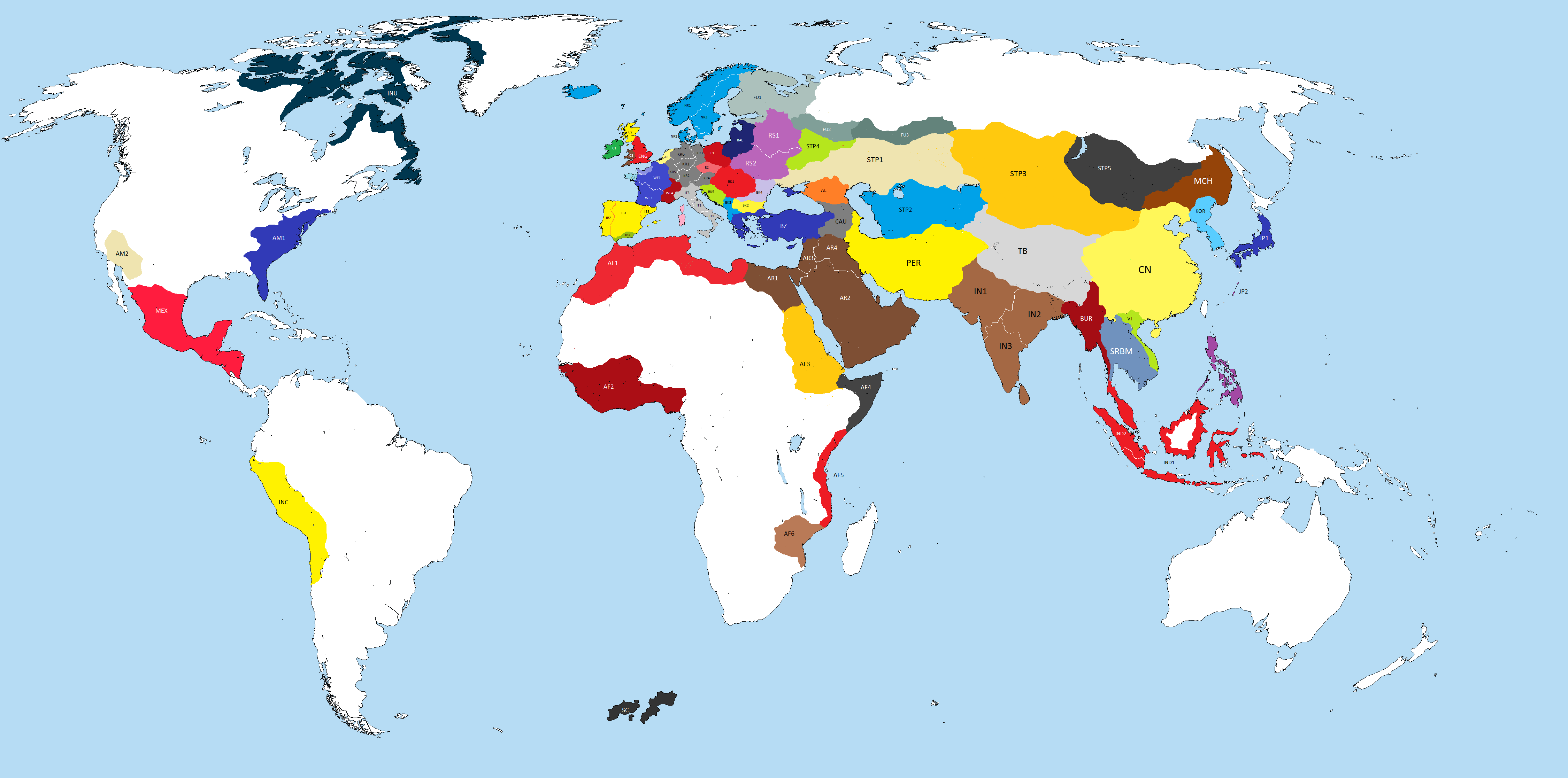 HWS Medieval Revisited - Faction Map v.1.32