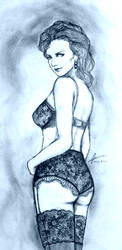 Pin-Up Sketch - Ilda von Harzberg
