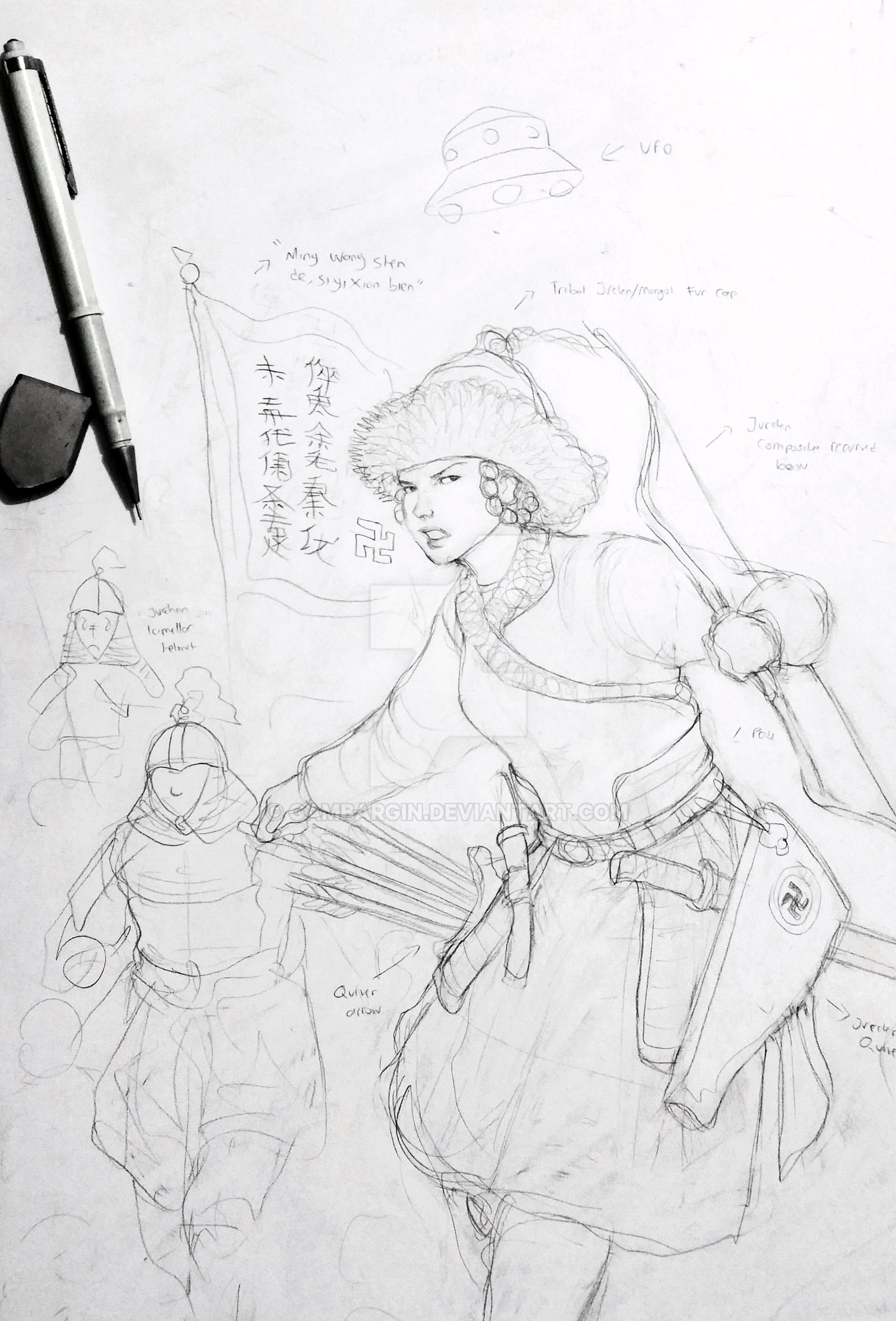 Medieval Jurchen (Jin) Woman Warrior WIP