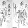 Late Roman Empire Women Warriors Concept Sketch