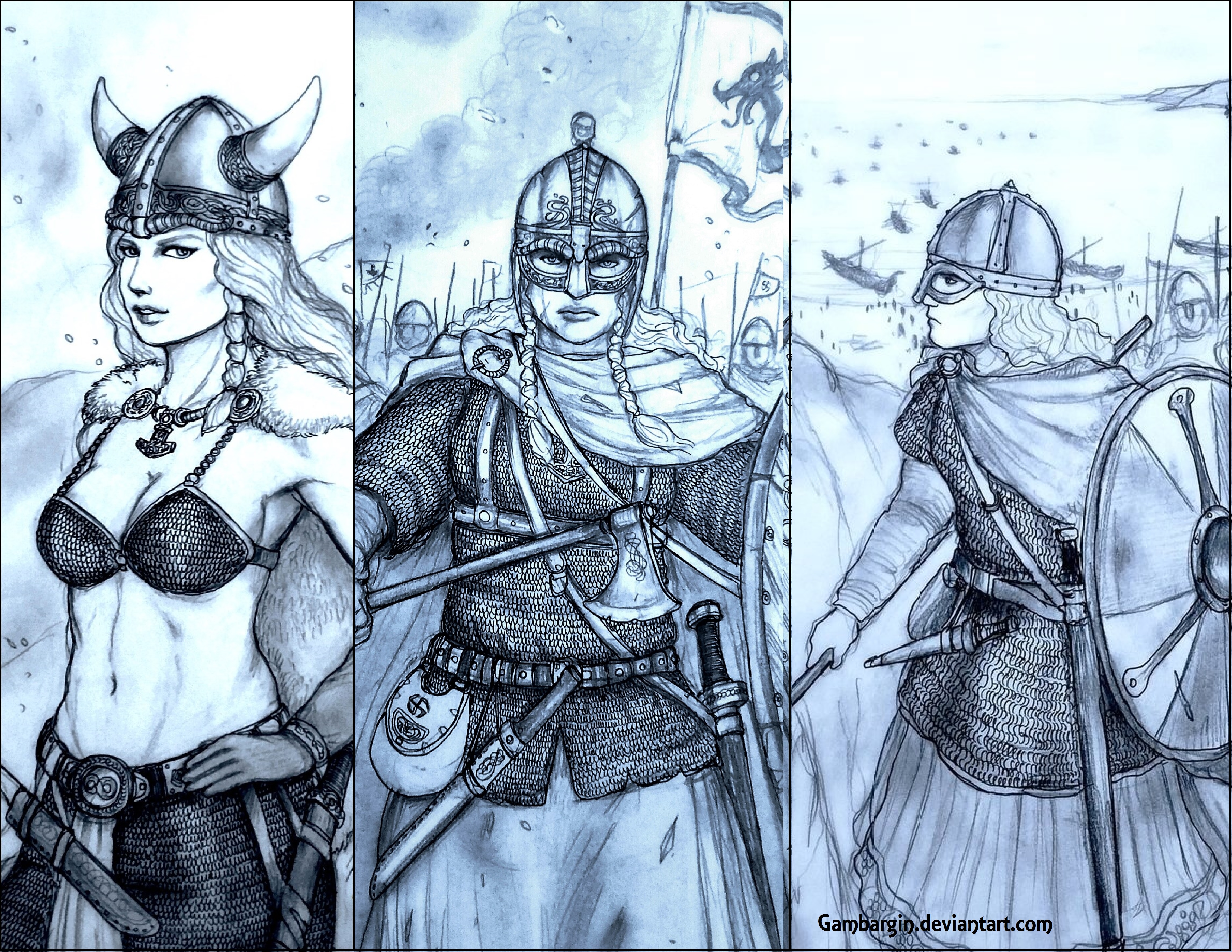 Viking Shieldmaidens: Fantasy vs Historical by Gambargin on DeviantArt