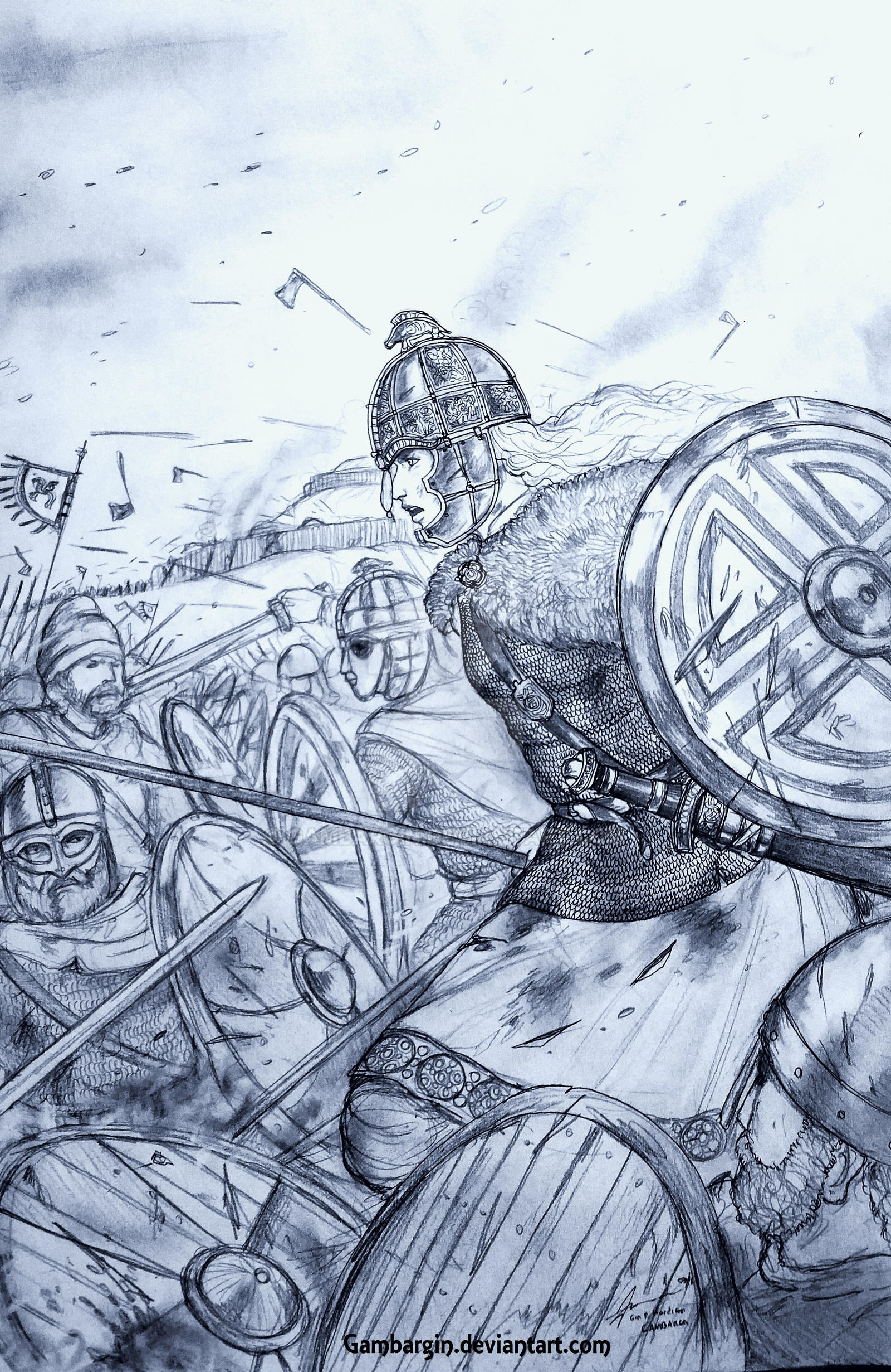 Saxon Rice Frua Aelfwynn of Seaxna Rice (Anglo-Saxons) by Gambargin on DeviantArt