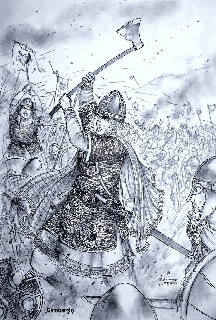 Celtic Warrior Original Illustration Original Art Celts -  Sweden