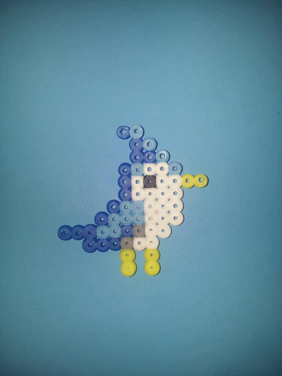 Hama/Perler Blue Jay. Fez