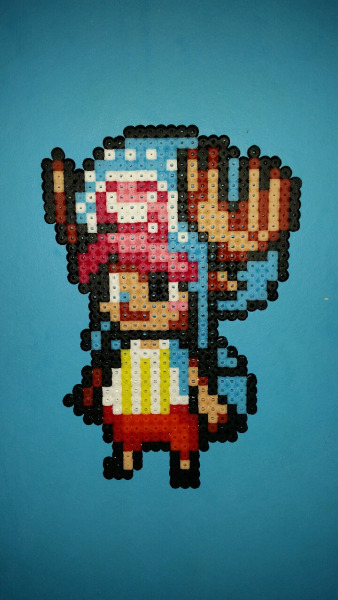 Hama/Perler Tony Tony Chopper. One Piece