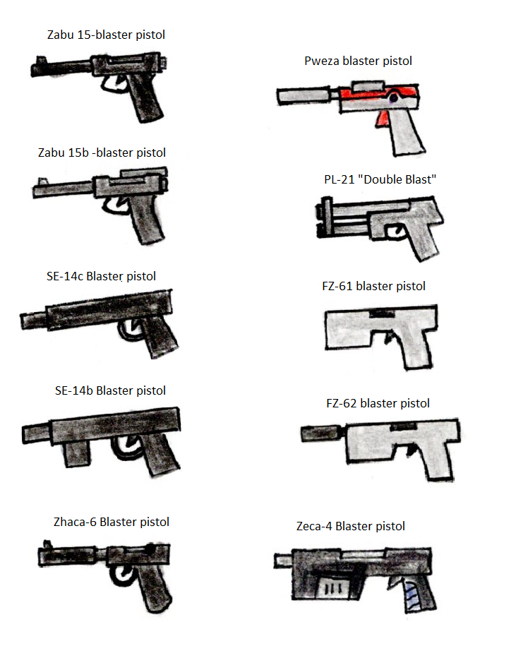 OC Star Wars Blaster Pistols by JR-Imperator on DeviantArt