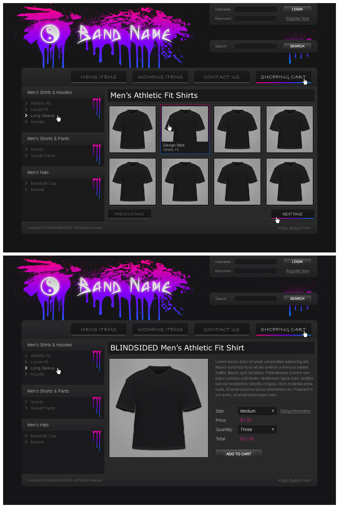 Band Store Template 01