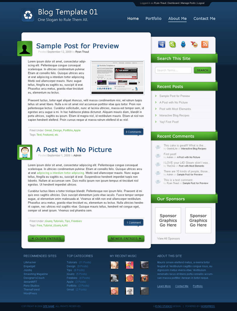 Blog Template 01 by rthaut
