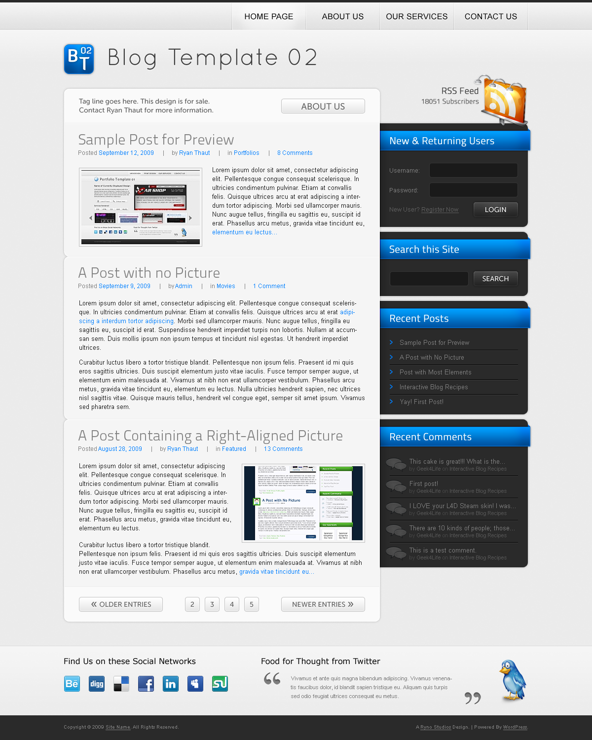 Blog Template 02 by rthaut
