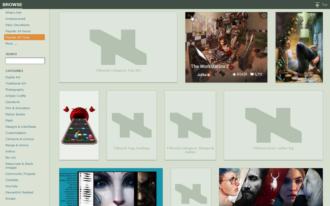 DeviantArt Filter v5.1.0 by rthaut
