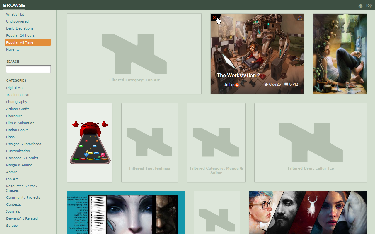 DeviantArt Filter v5.1.0 by rthaut