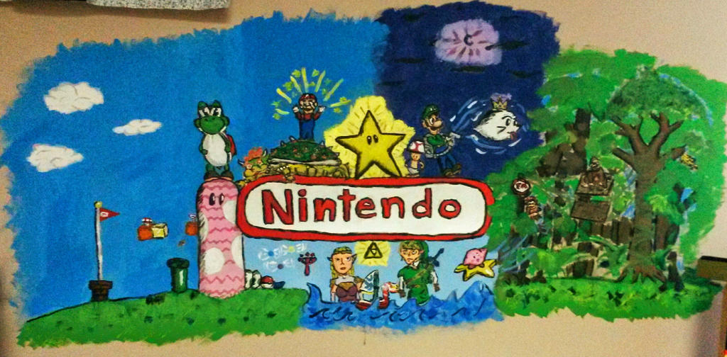 Artist Rendering Nintendo Building NINTENDO Mural by SaxyTimelord on DeviantArt