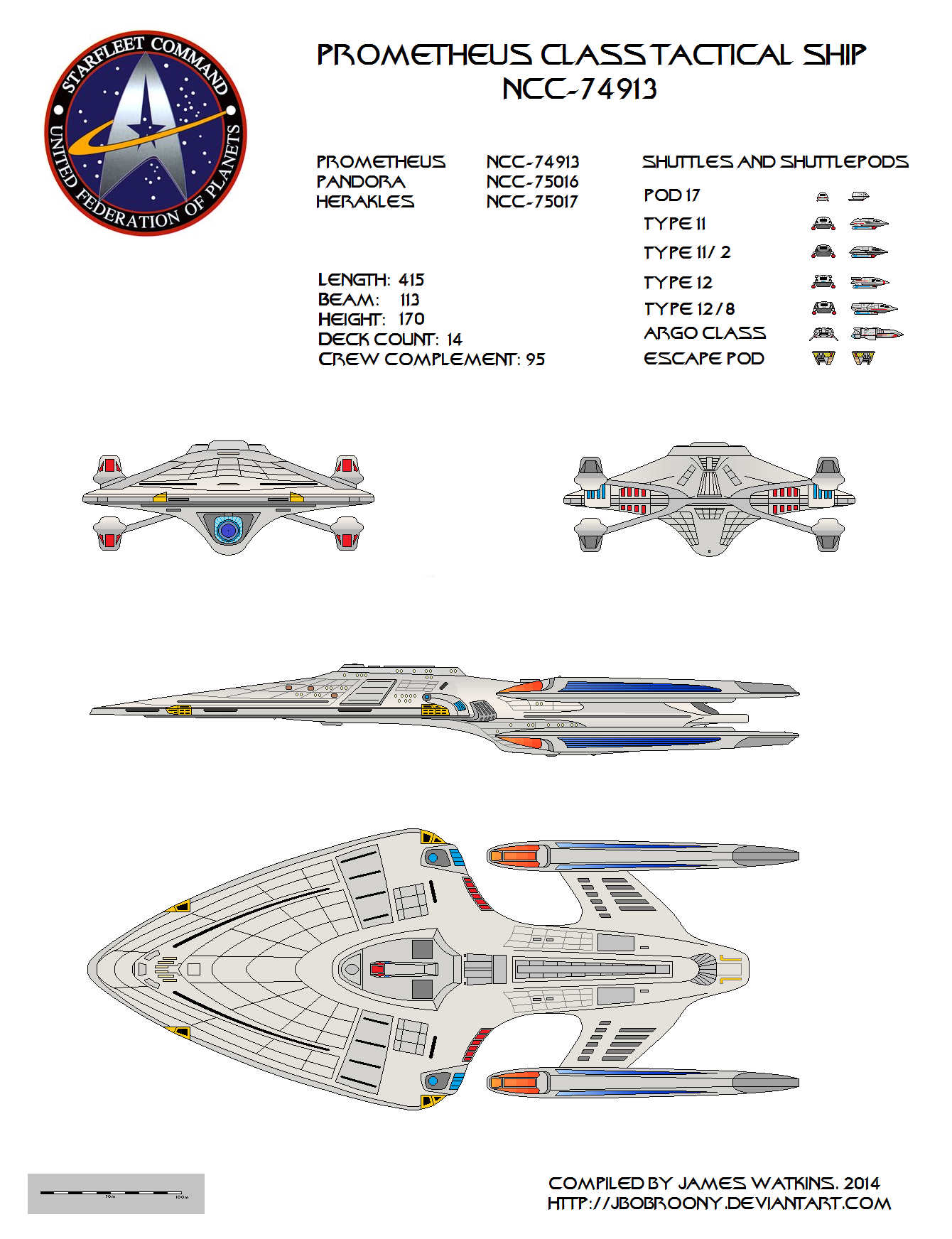 Deviantart Prometheus Class Prometheus class star ship by jbobroony on DeviantArt