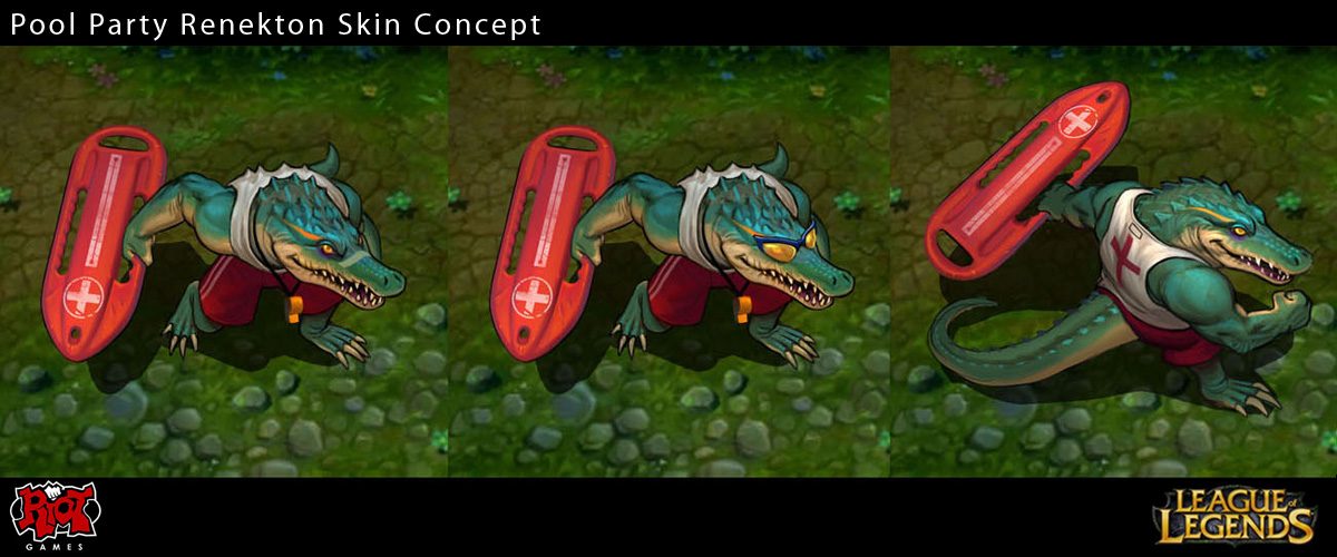 Pool Party Renekton Skin Concept By Yideth On Deviantart