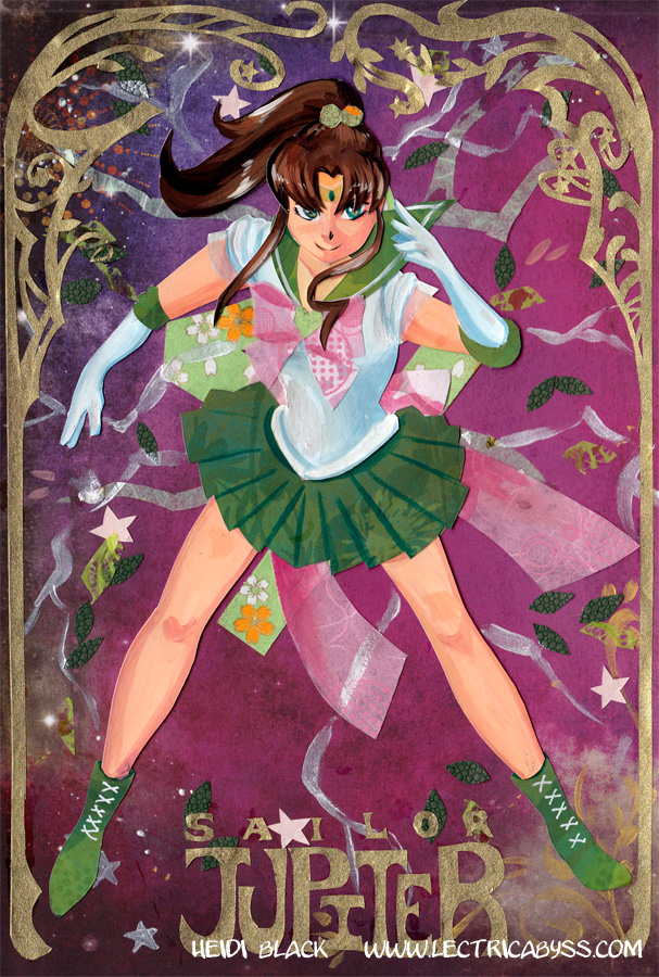 Sailor Jupiter Papercut Illustration