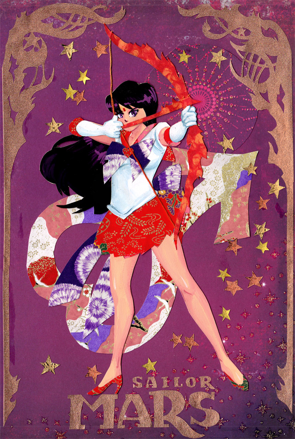 Sailor Mars Papercut