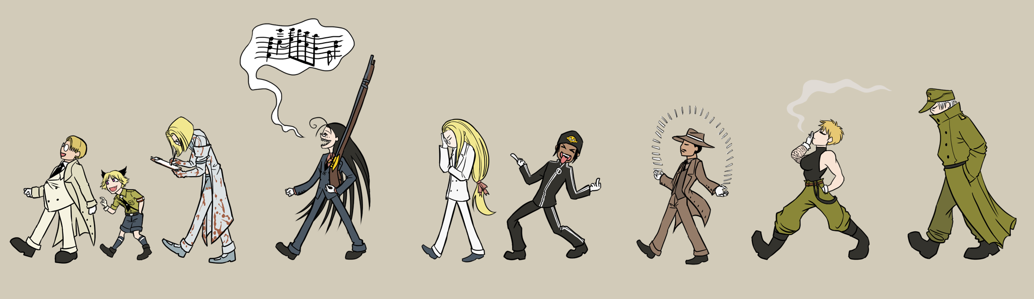 Hellsing Characters by kroenen4millennium on DeviantArt