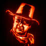 John Wayne Jack-O-Lantern