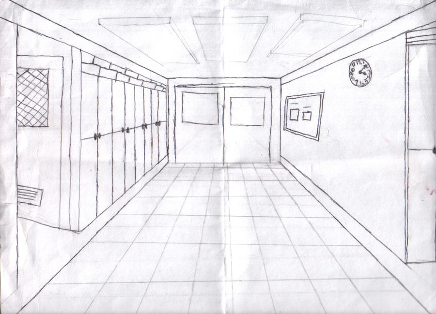 Hallway drawing by XxOhMiiCheesesusxX on DeviantArt