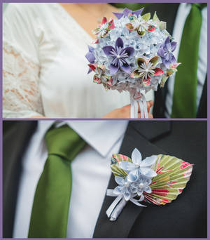 Wedding Bouquet and Boutonniere