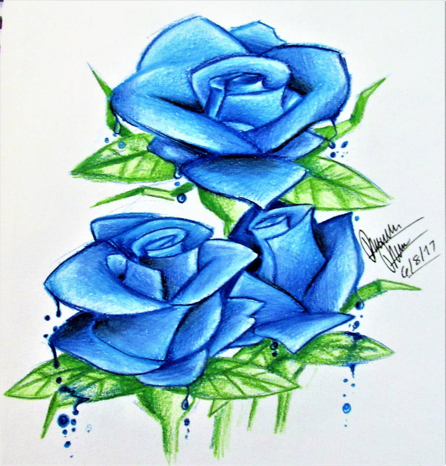 Bleeding Blue Roses bleeding blue roses by Bowgirl5 on DeviantArt