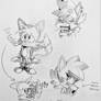 some random sonic and ADAM sketches :\