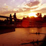 Sunset over the bridge