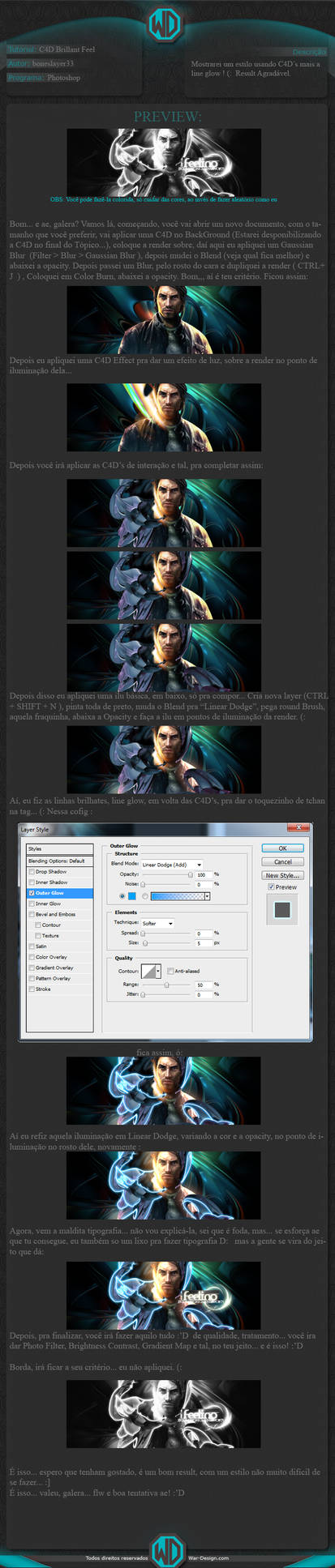Tutorial C4D line by boneslayer33 on DeviantArt