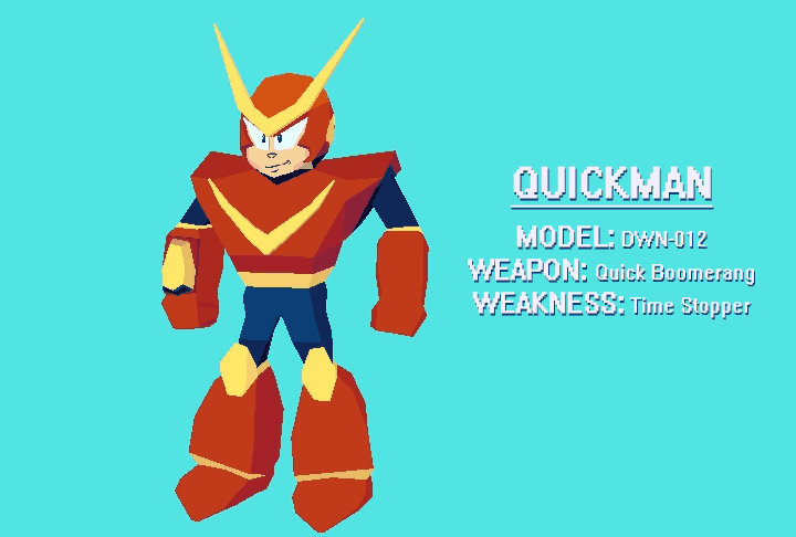 Megaman Quickman Low Poly by KamiWasa on DeviantArt