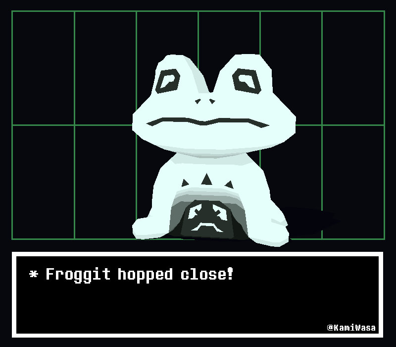 Frog Git Undertale Froggit Low Poly by KamiWasa on DeviantArt