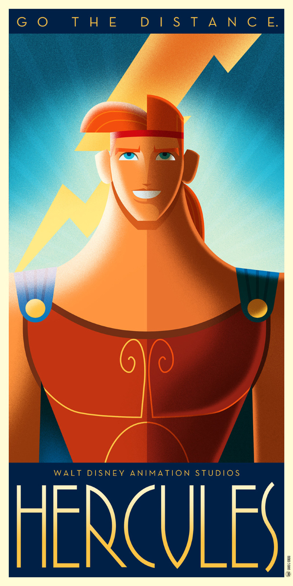 Hercules Art Deco poster