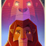 The Lion King Art Deco poster