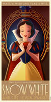 Snow White Art Deco poster