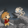 Chibi: Hobbit Scene- Bilbo and Gollum