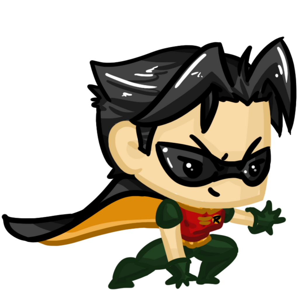 Chibi Robin Super Chibis: Robin I/ Dick Grayson by Ijen-Ekusas on DeviantArt
