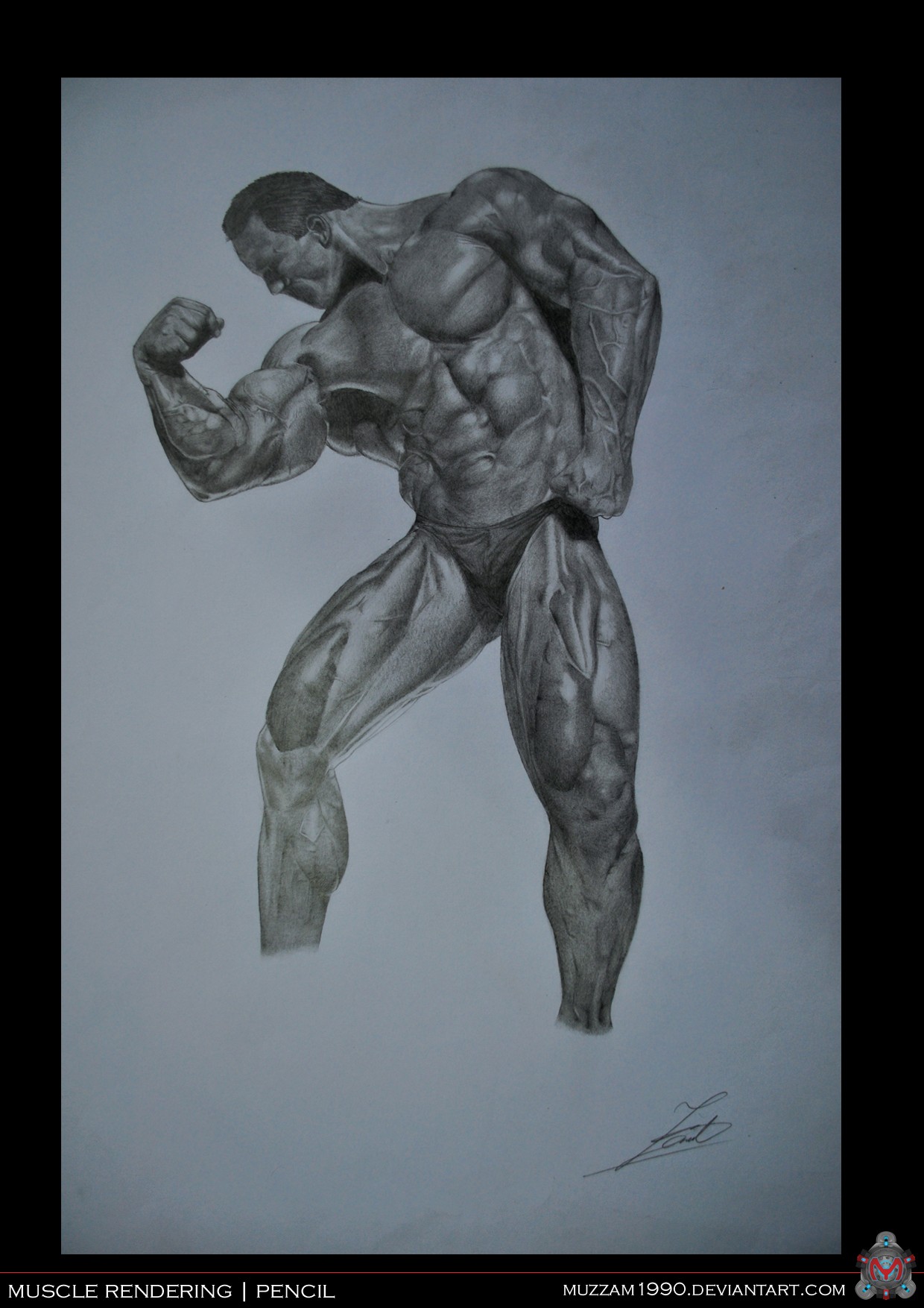 Muscle Pencil Rendering