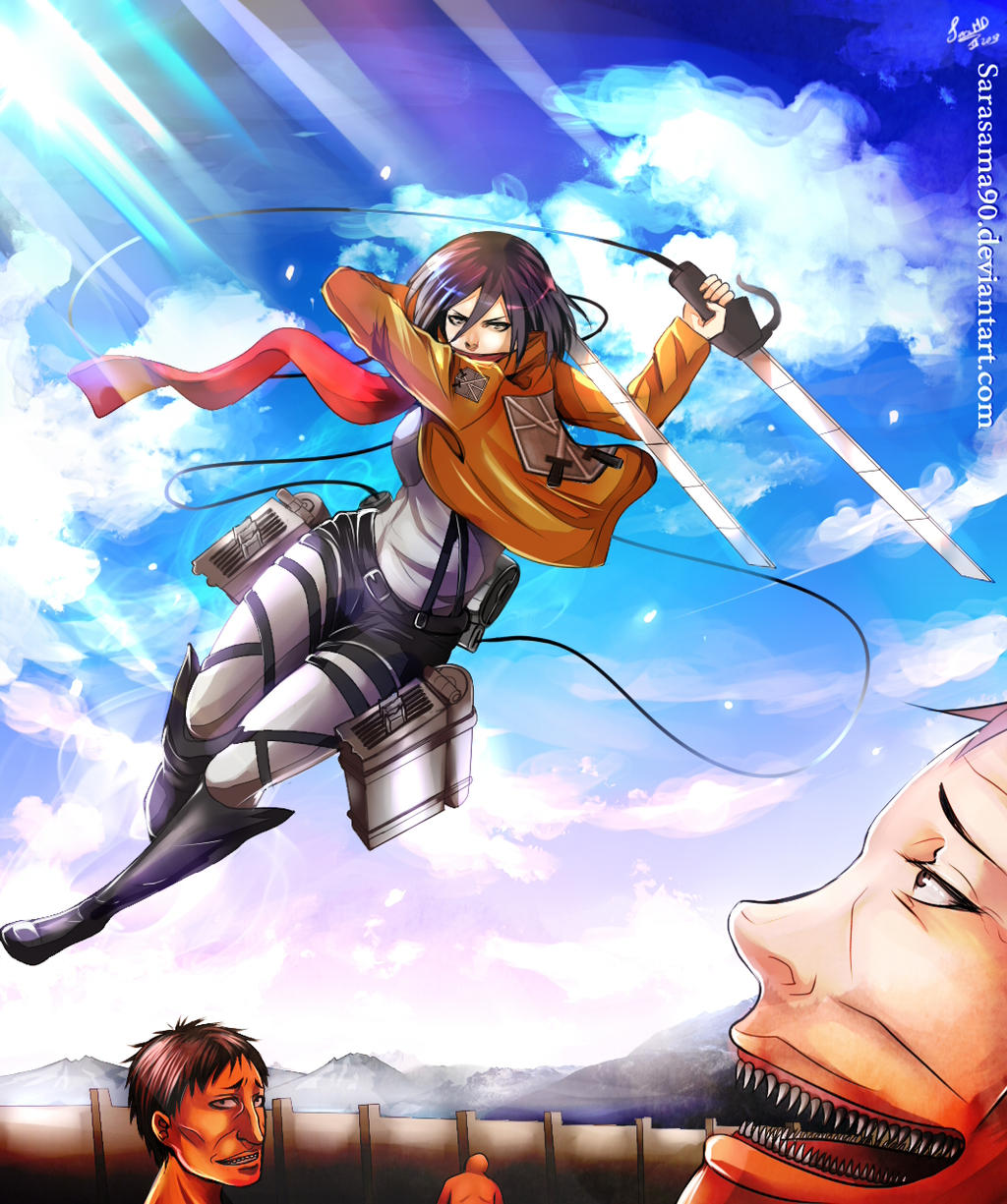 SNK: Mikasa Ackerman by SaraSama90 on DeviantArt