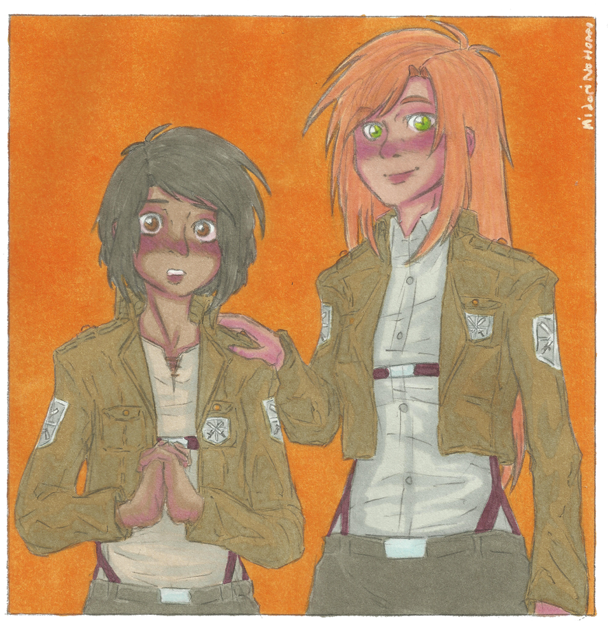 Quinn And Orchid Cadets AoT AU By SithPostsArt On DeviantArt Quinn and orchid cadets aot au by sithpostsart on deviantart
