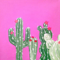 Cacti painting