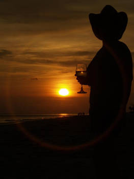 A Cowgirl, A Sunset