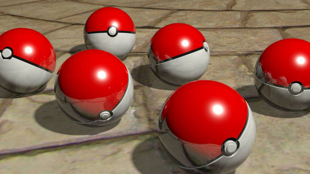 Pokeballs! 3Ds max Remastered