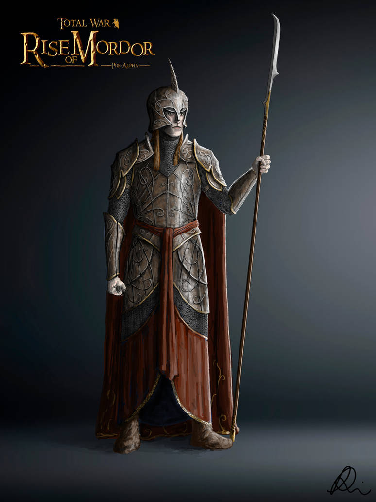 High Elf concept art - Rise of Mordor by TomRomain on DeviantArt