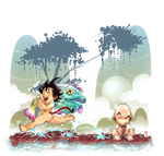 Goku-Krilin by CRUSHEILY