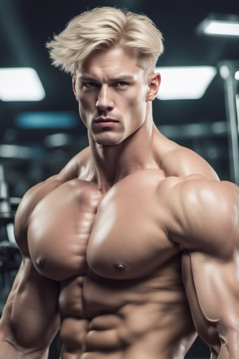 Hunky Blond Muscle by TymmG on DeviantArt