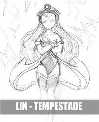 Lin Tempestade (Storm) Marvel - Rascunho