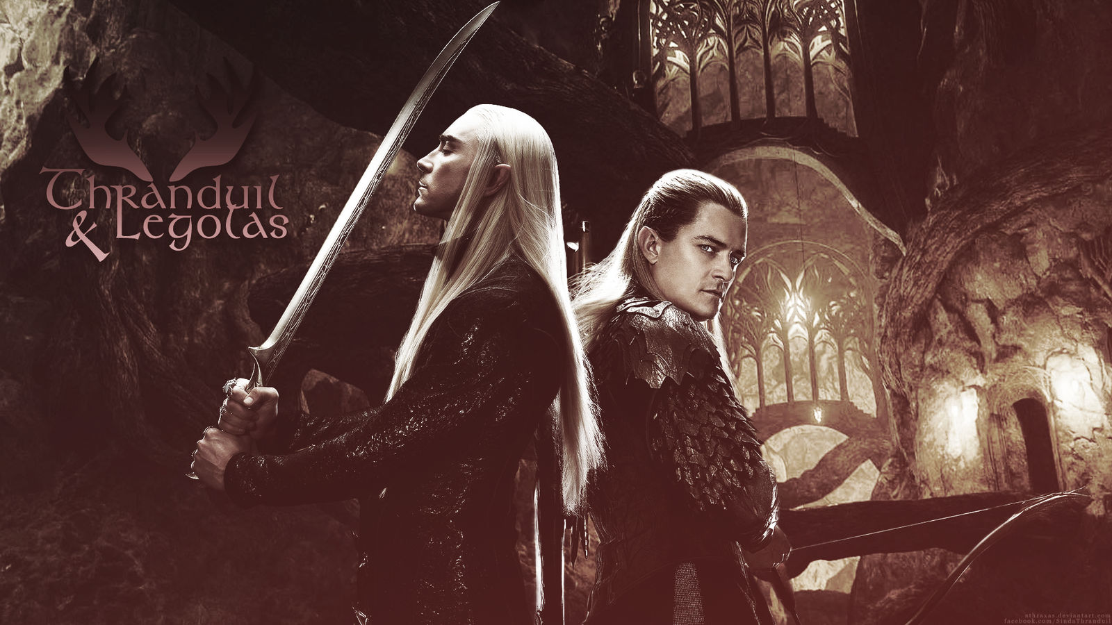 thranduil and legolas wallpaper by