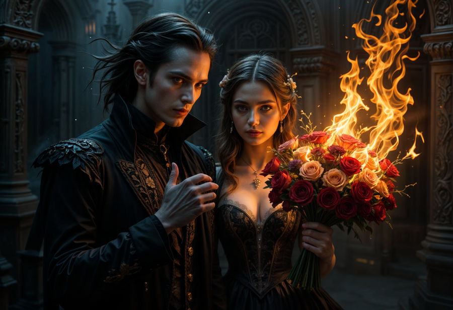 Vampire bouquet. by Lietuciennica on DeviantArt