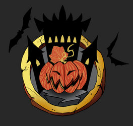 Halloween Pumpkin badge (GIF) by Ezerfri