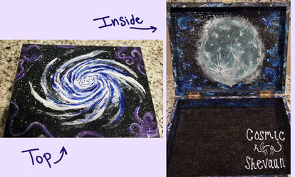 Acrylic Galaxy Painted Box