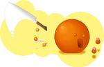 Cut that big orange by Pixelisto